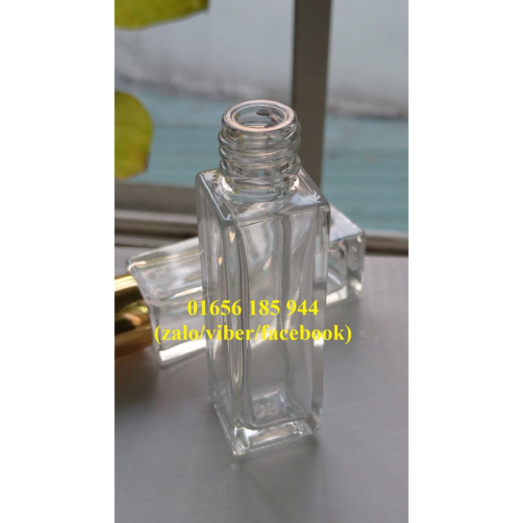 Combo 50 Chai lọ chiết đựng nước hoa mỹ phẩm tinh dầu vuông 8ml -10ml (tùy đợt hàng)