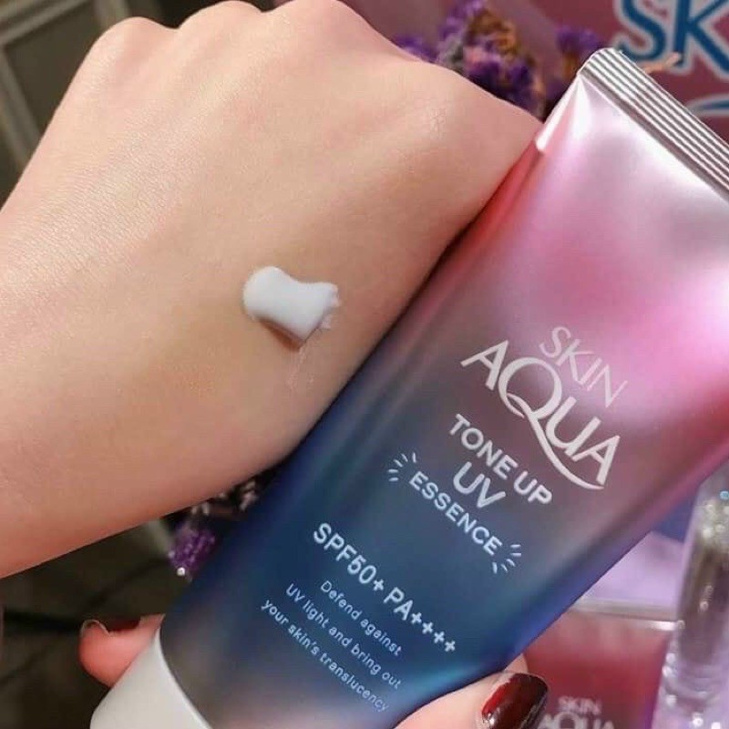 🌞🌞 Kem chống nắng nâng tone Skin Aqua Tone Up UV Essence SPF 50+PA++++ 80g hàng nội địa Nhật bản