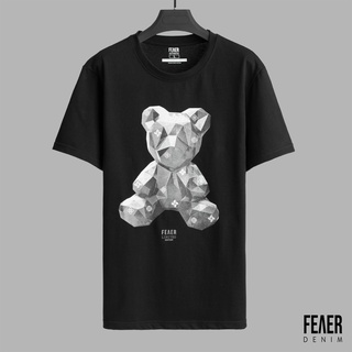 Áo thun nam FEAER chất thoáng mát co giản vải cotton GEOMETRIC BEAR