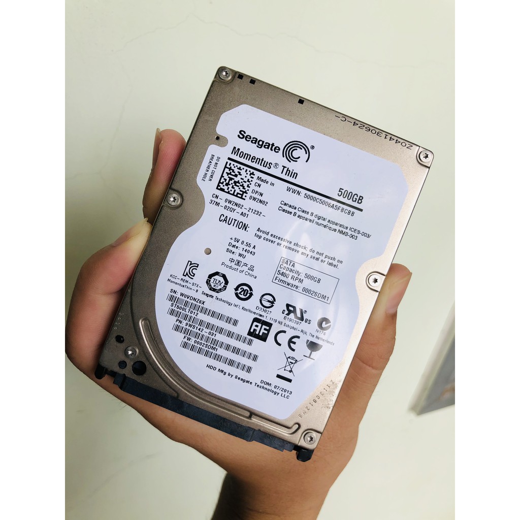 Ổ cứng Laptop HDD Seagate Momentus Thin 500GB