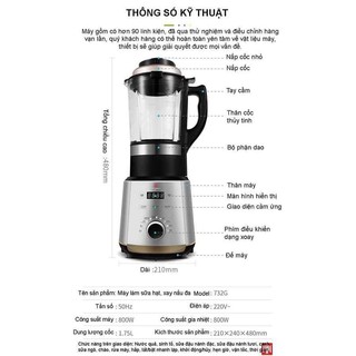 Máy nấu sữa hạt Ranbem 732G