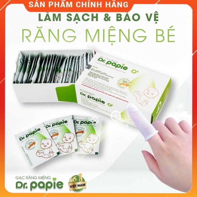 [Chính hãng] Gạt rơ lưỡi sạch tưa lưỡi, nấm lưỡi cho bé Dr.papie