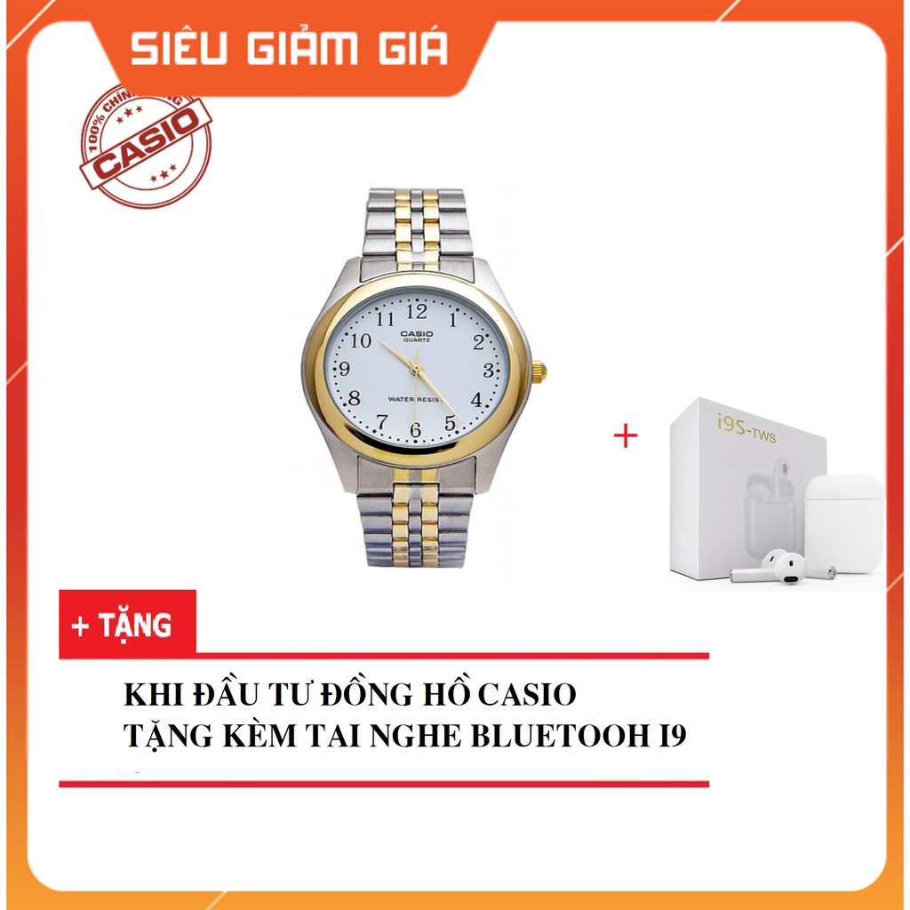 Đồng hồ nam dây kim loại Casio chính hãng Anh Khuê MTP-1129G-7BRDF - cã tem chính hãng