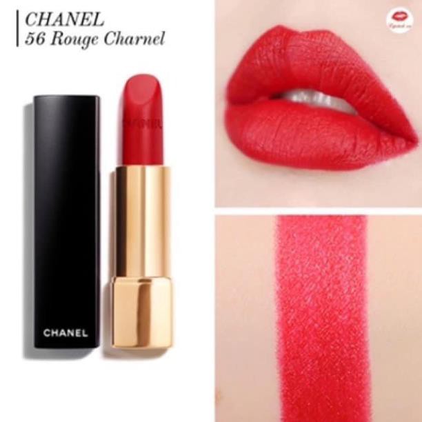 Hàng chính hãng_ Son Chanel Rouge Allure Velvet màu 56 Đỏ Tươi [chuẩn auth]