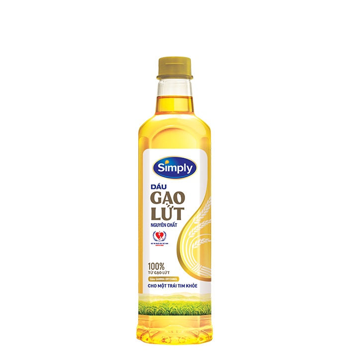 [Hỏa Tốc HCM] Thùng 12 Chai Dầu gạo lứt Simply 1L