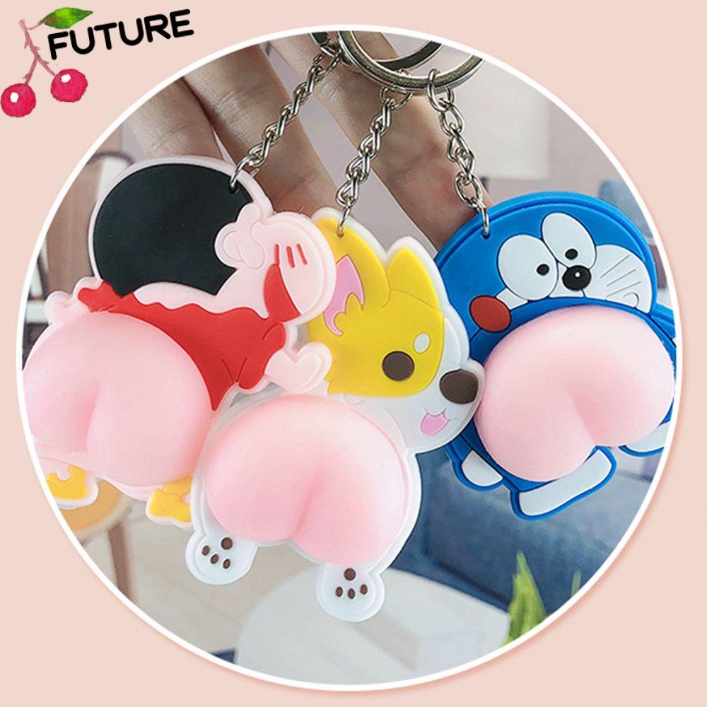 Móc Chìa Khóa Hình Mông To Chống Va Chạm Bằng Acrylic Dễ Thương