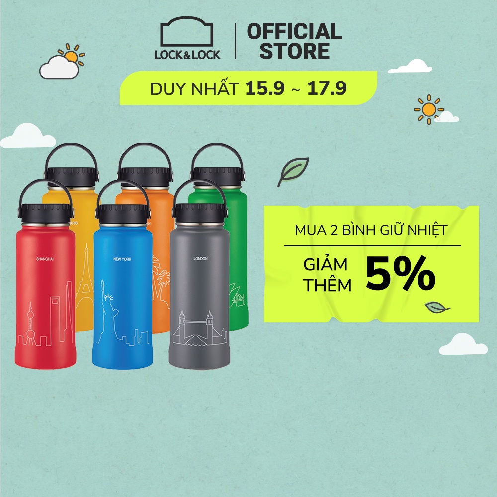 Bình giữ nhiệt Lock&Lock bằng thép không gỉ RigaTumbler 897ml LHC4160 (6 màu)