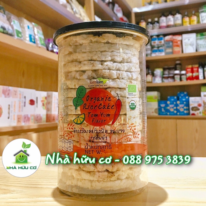 Bánh gạo lứt hữu cơ cho bé - Bánh hương lài vị Tom Yum Lumlum 100g - Hsd: 8/10/2022 - Nhà hữu cơ