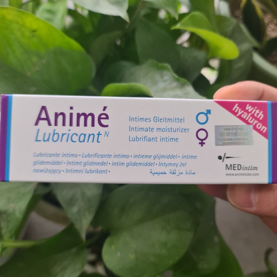 Gel bôi trơn gốc nước Medintim Anime nhập khẩu Đức tuýp 50 ml, hỗ trợ quan hệ tình dục nam nữ [Halongstars]