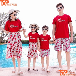 Áo gia đình 3/4/5 người đồ đôi mẹ và bé chất thun dày dặn
