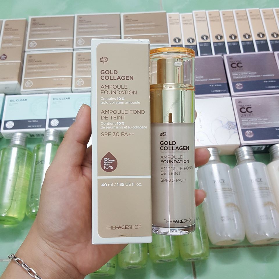 KEM NỀN GOLD COLLAGEN AMPOULE FOUNDATION 40ML CHÍNH HÃNG - 5233