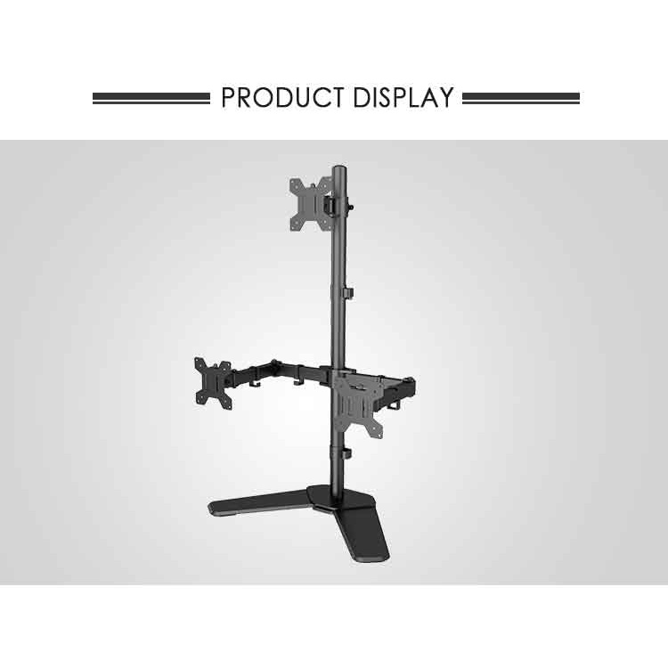 Arm treo 3 màn hình 13-27 inch, giá treo màn hình máy tính M043 2 dưới 1 trên xoay 360 độ