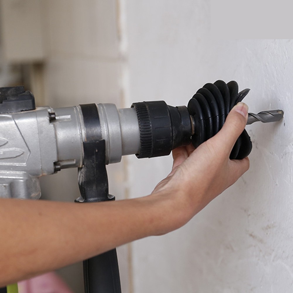 Dụng cụ chống bụi khoan - Nắp đậy, vỏ bọc hứng bụi cho máy khoan tường