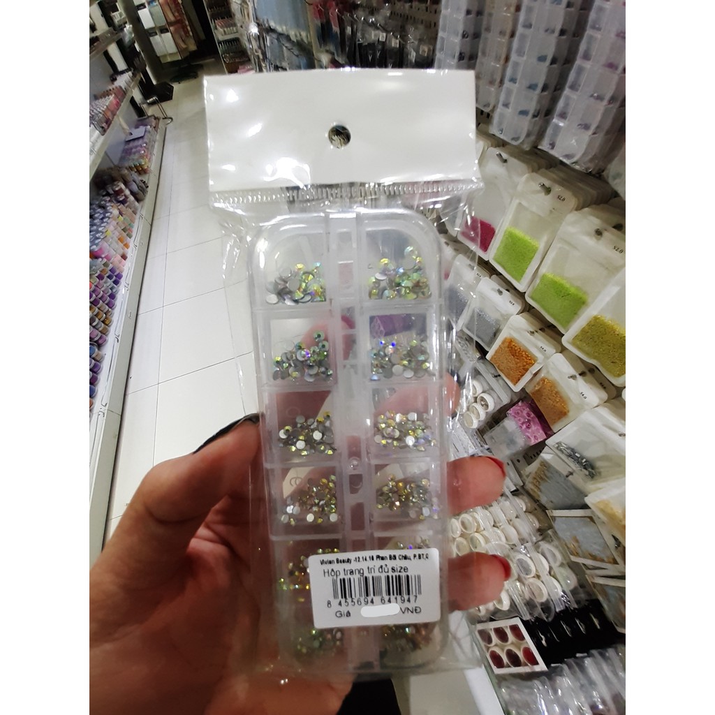 Hộp trang trí móng tay đủ size (NA5334)