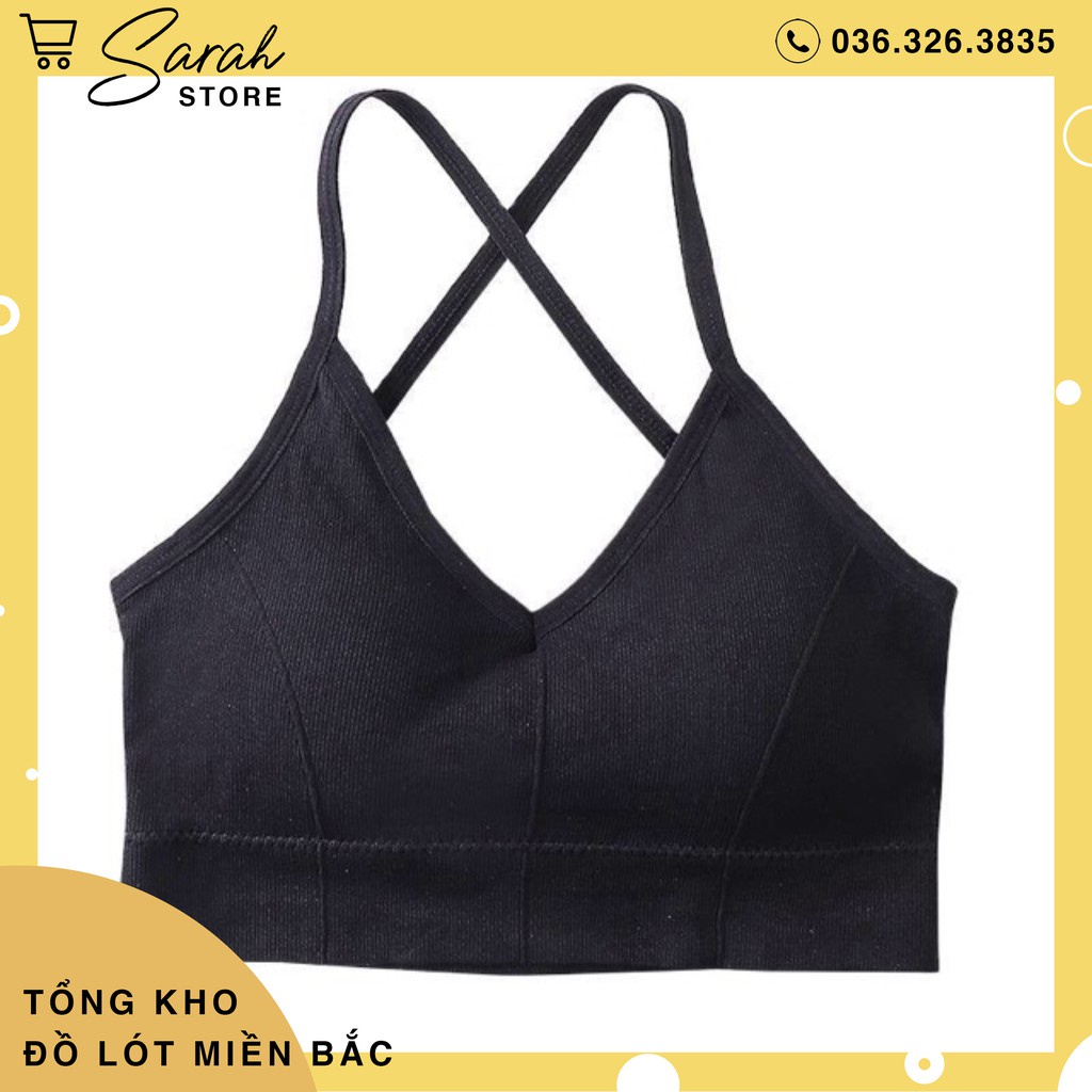 Áo Bra Dây Chéo Đệm Bàn Tay 2020 gym yoga Phiên Bản Kết Hợp | BigBuy360 - bigbuy360.vn