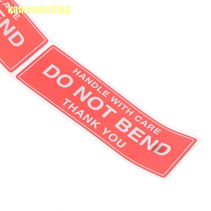 Bộ 250 Sticker Dán Tay Cầm Cảnh Báo Fragile Có Chăm Sóc Do Not Bend