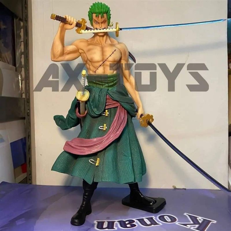 Mô hình One Piece -  Zoro 3 Kiếm Kèm 2 đầu