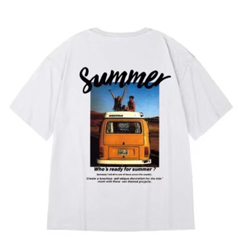 Áo Thun Tay Ngắn Dáng Rộng In Chữ Size M-8XL Thời Trang Cho Nam