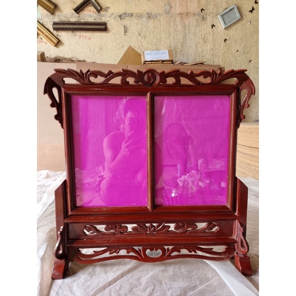 Khung ảnh thờ gỗ sỉ lẻ ảnh đôi.mỗi ảnh 20x30