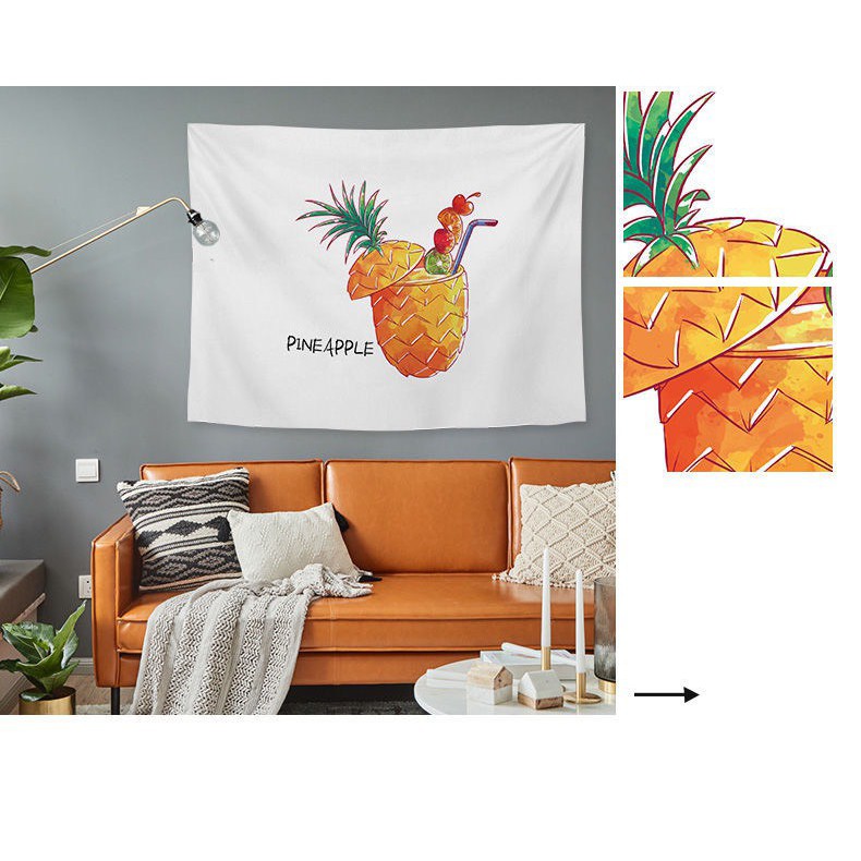 [Tặng  Móc treo] Tranh Vải Treo Tường Vẽ Hình Cây Xương Rồng Trang Trí Phòng Ngủ, Treo Tường