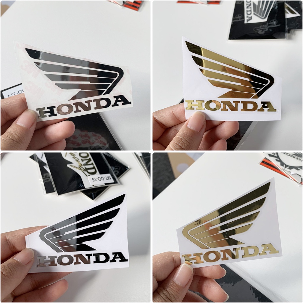 Miếng dán kim loại Honda dùng trang trí cho xe