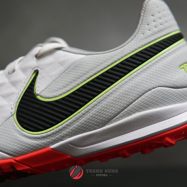 GIÀY ĐÁ BÓNG CHÍNH HÃNG NIKE TIEMPO LEGEND 8 PRO TF - AT6136-106 - TRẮNG / ĐỎ