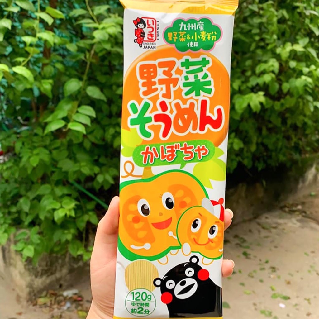 Mì Somen Rau Củ Itsuki Nhật Bản Vị Bí Đỏ 120g