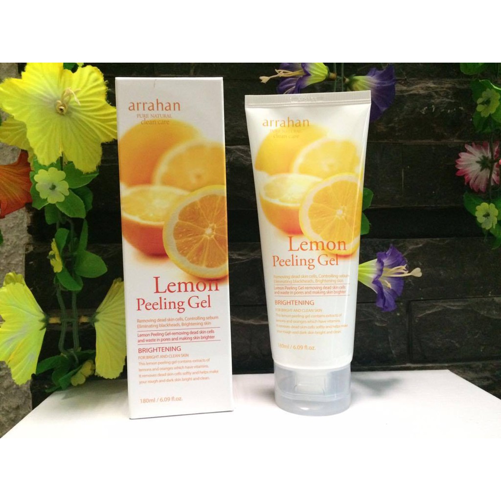 Gel tẩy tế bào da chết chiết xuất từ chanh vàng - ARRAHAN Lemon White Peeling Gel