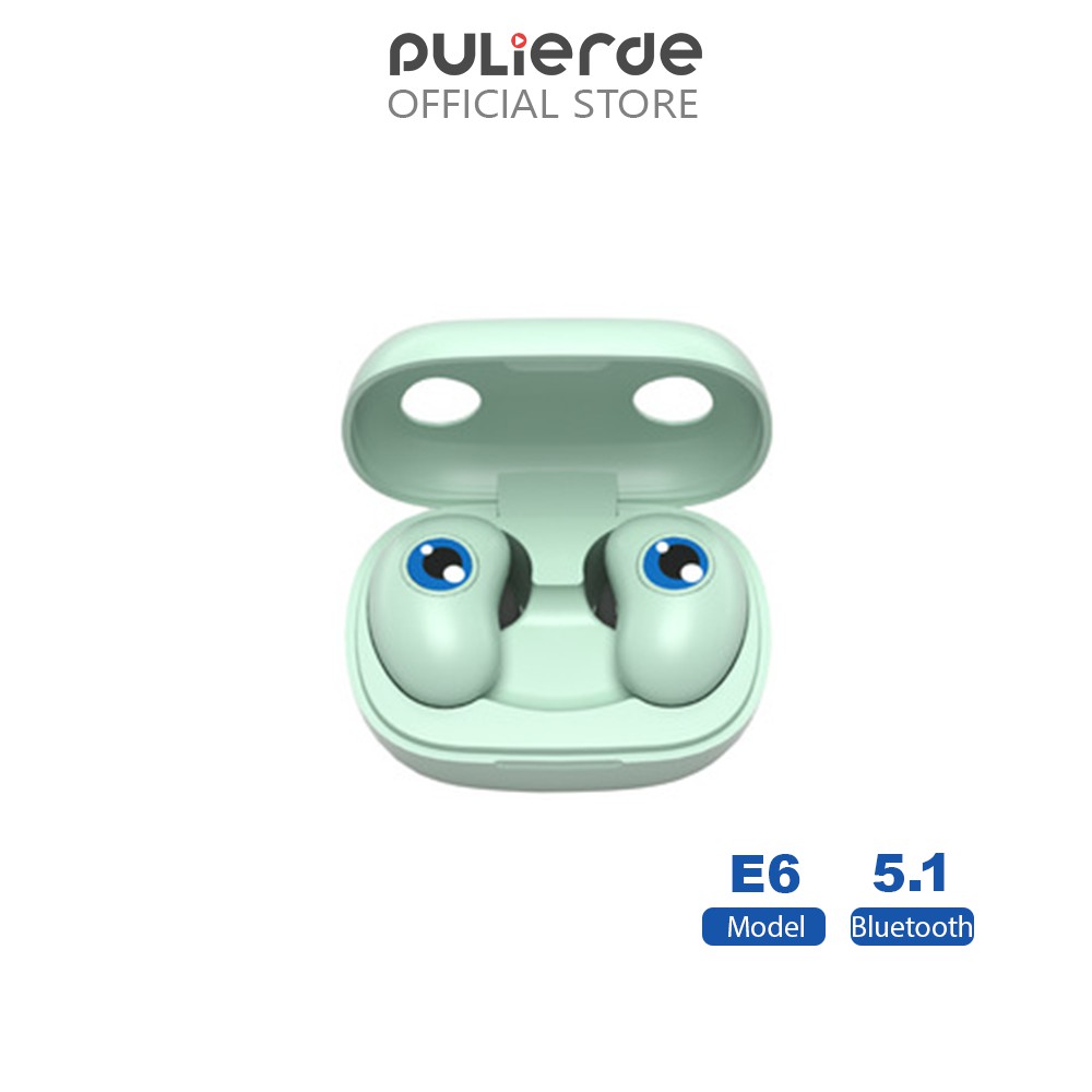 Pulierde E6 TWS Bluetooth 5.1 Earphones 3500mAh Charging Box Wireless 9D Stereo Sports Waterproof With Mic