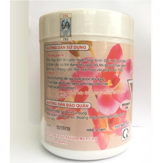 Combo Nấm Trichoderma TKS và chế phầm TKS Pseudonomas 1kg chất, giá rẻ.