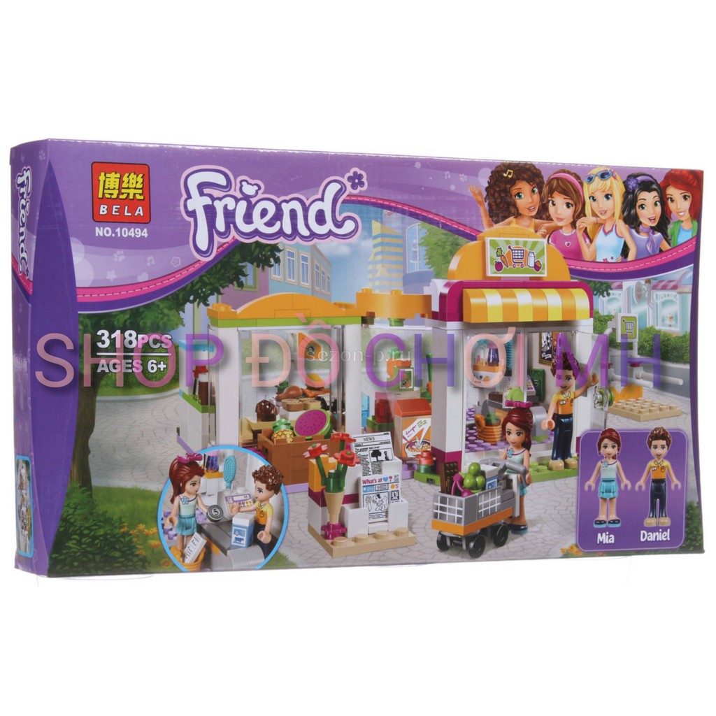 đồ chơi lego xếp hình lắp ráp lari Friend 10494 - Mia & Daniel đi Siêu Thị Mua Sắm