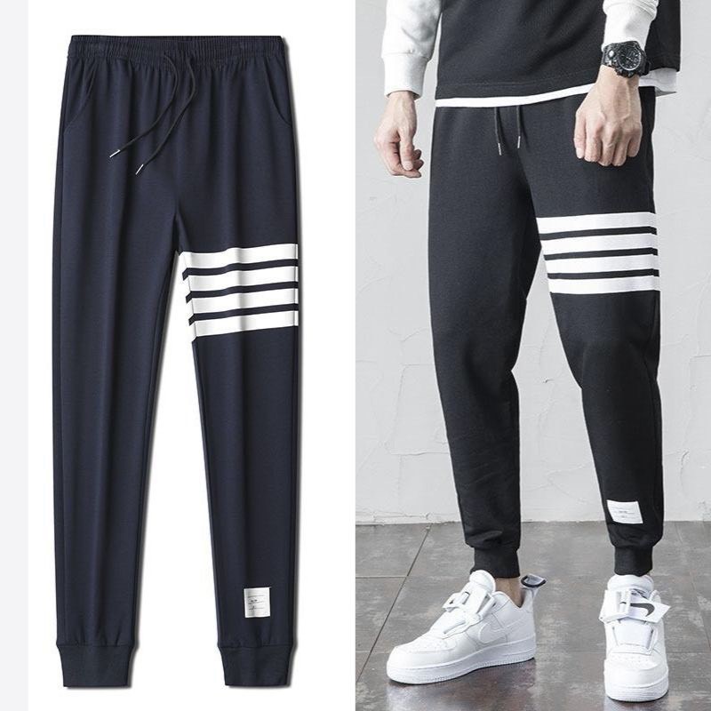 Quần jogger thể thao unisex , quần thom kẻ viên ngang phong cách