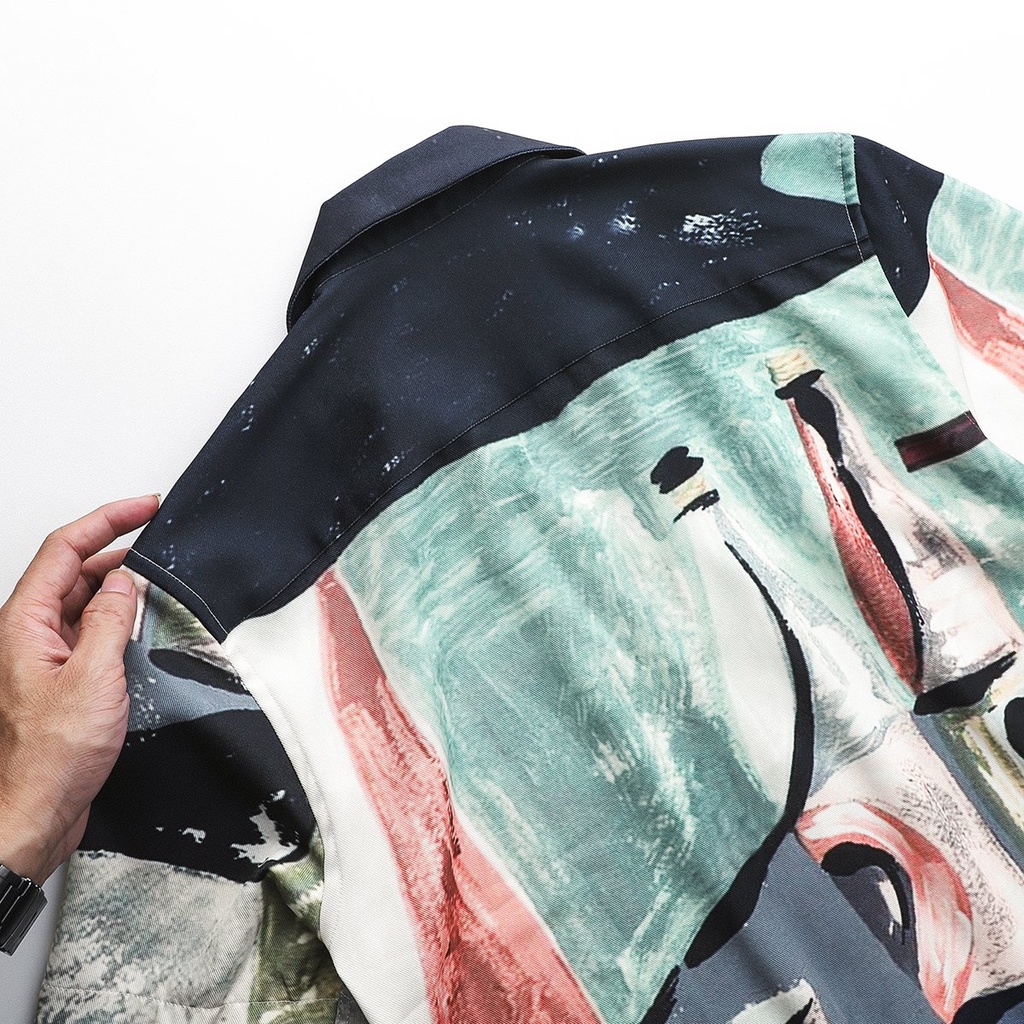 Áo sơ mi nam ngắn tay HEBOZ pijama FACE new cổ vest, chất gân xéo cao cấp mịn mát - 00000741 | BigBuy360 - bigbuy360.vn