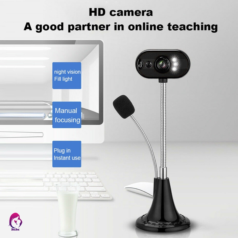 【Hàng mới về】ReadyStock Webcam HD 480P kèm mic có Với tầm nhìn ban đêm For Desktop Computer PC Laptop Home Office | BigBuy360 - bigbuy360.vn