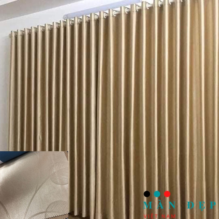 Rèm cửa lớn chống nắng cao cấp giá rẻ ManDepVietNam, màn vải decor phòng ngủ phòng khách RC07