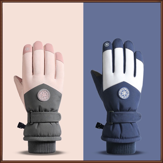 1 Đôi Găng Tay Trượt Tuyết Chống Nước Cảm Ứng Giữ Ấm Mùa Đông Cho Nam Nữ