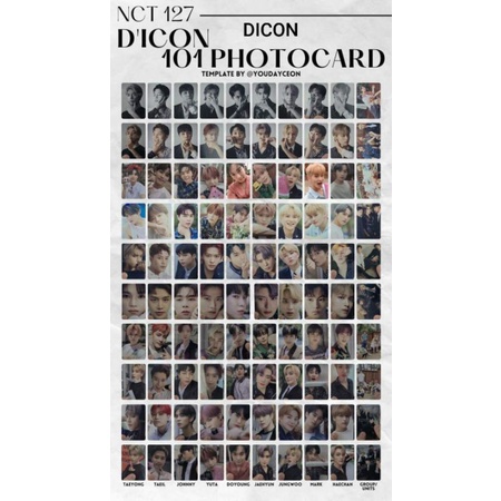 DICON TAEYONG/HAECHAN - chỉ tặng khi mua card NCT khác