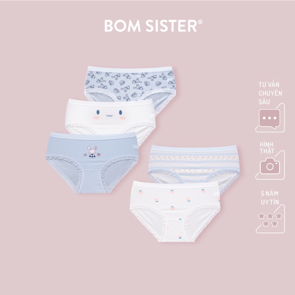  Combo 5 quần cotton pha hoạ tiết dễ thương BOM SISTER CBQ2022 | BigBuy360 - bigbuy360.vn