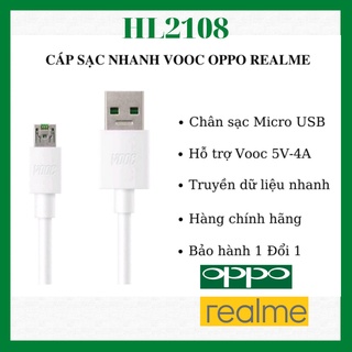 Cáp sac nhanh vooc oppo realme