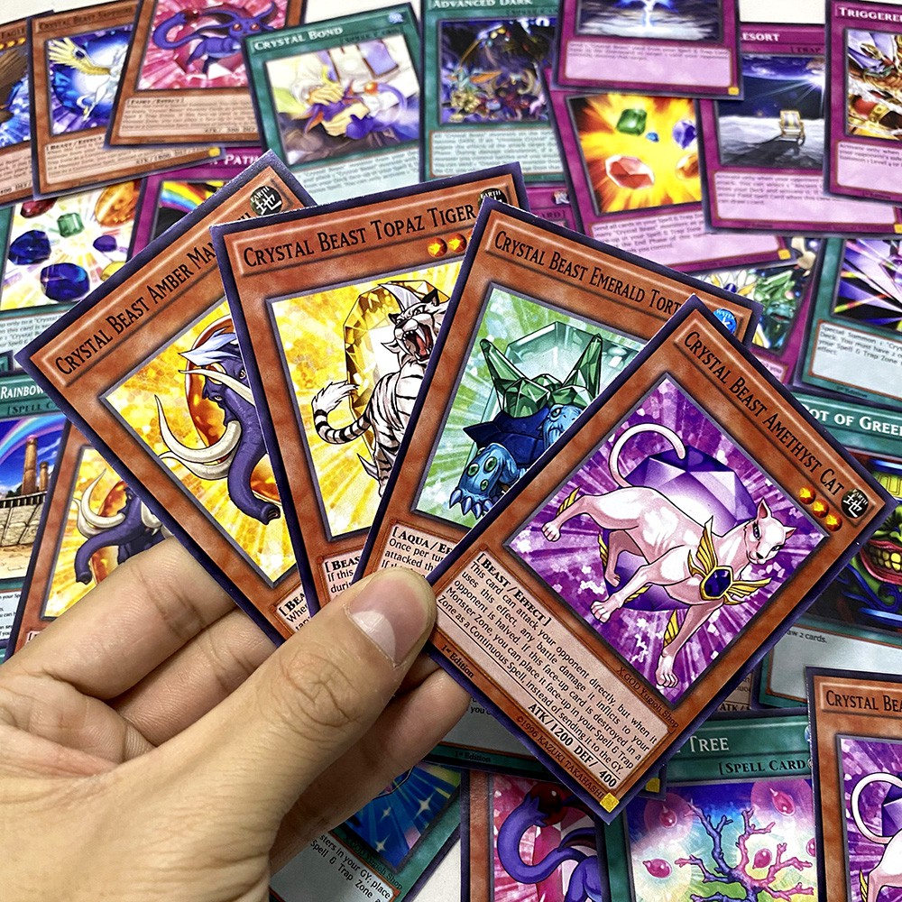 Bài Yugioh ❤️FREESHIP❤️ Thẻ bài Yugioh Crystal Beast Johan deck 40 lá