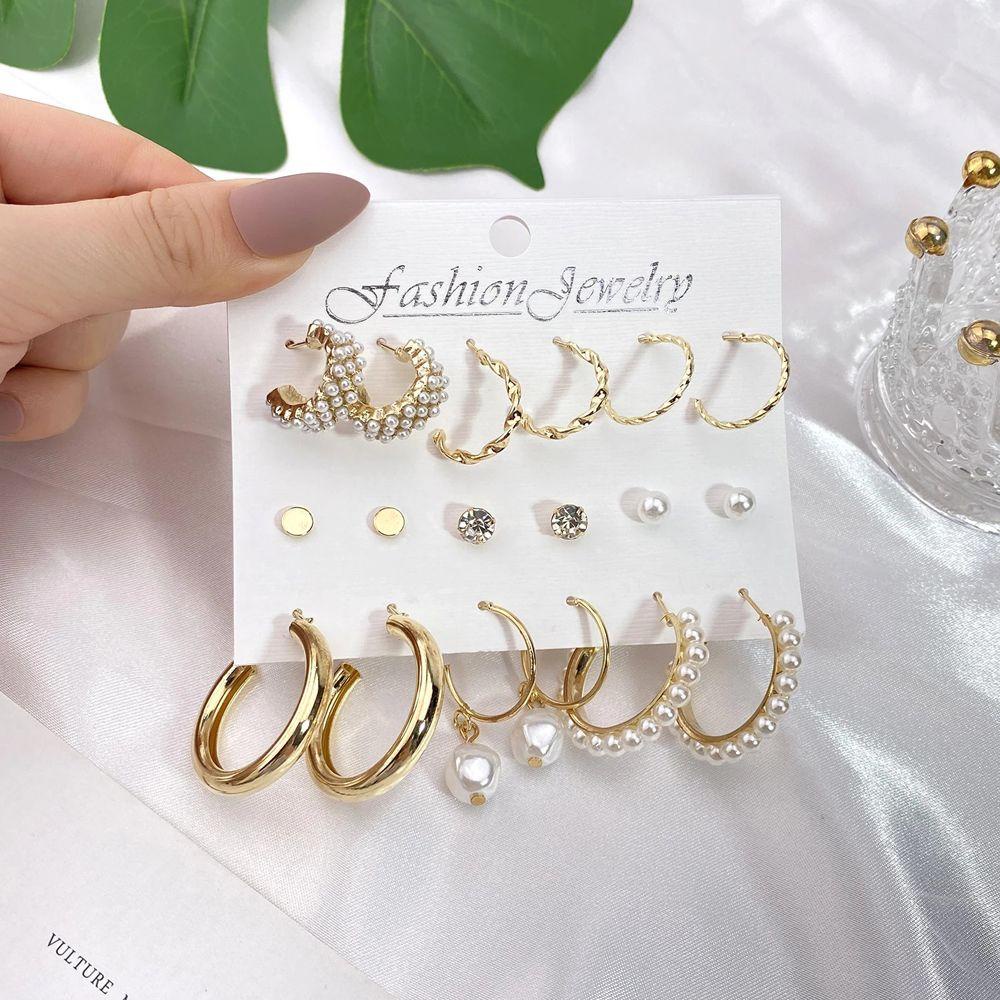 Bông Tai Hình Chữ C Phong Cách Hàn Quốc Thời Trang Cho Nữ