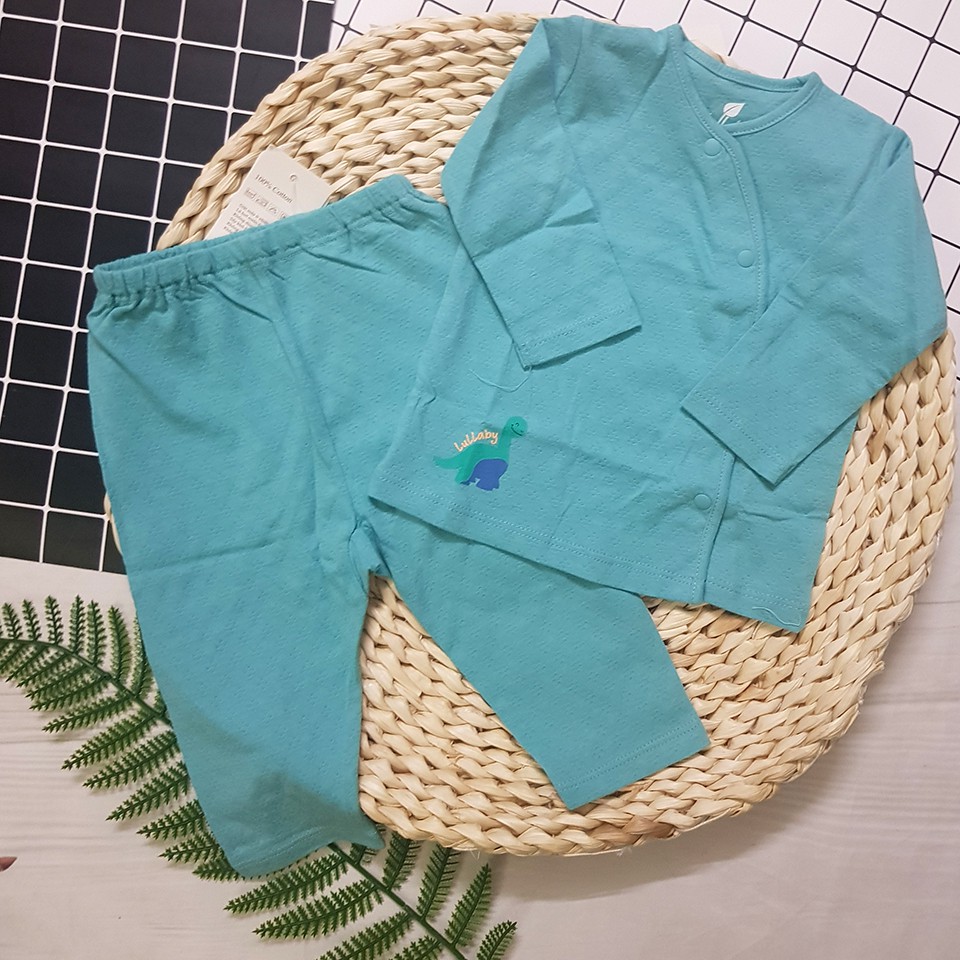 (LULLABY MỎNG) Bộ Quần Áo Dài Tay Sơ Sinh Cài Lệch Lullaby Chất PREMIUM COTTON