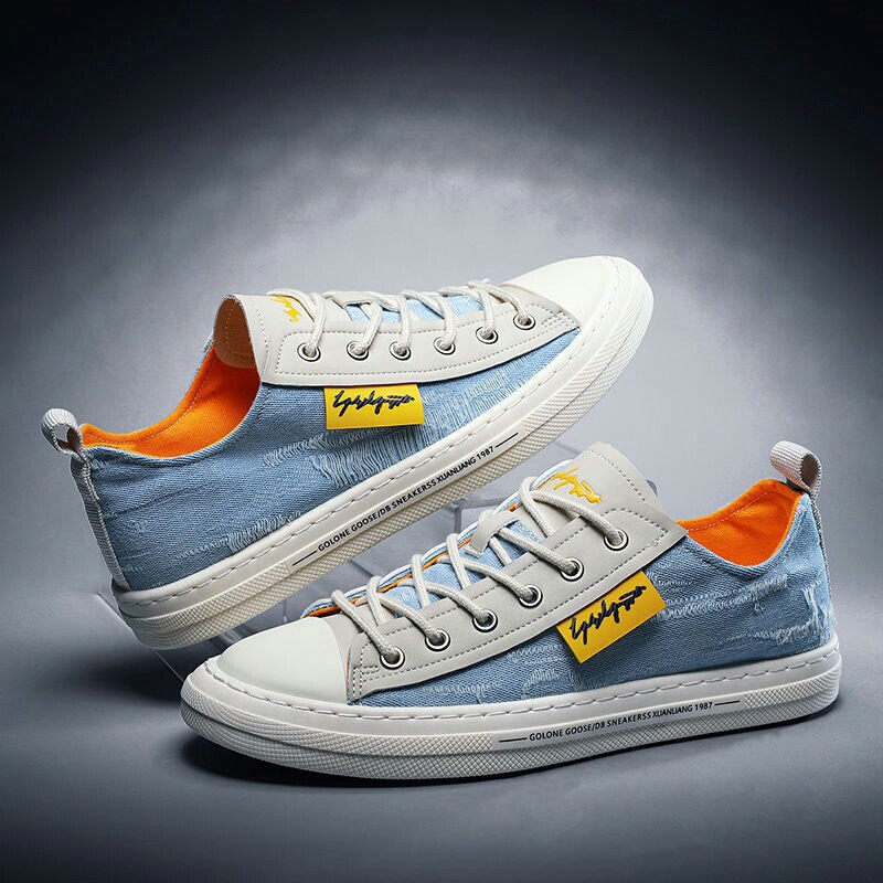 💖 FREESHIP 💖 Giày thể thao nam vải bò rách phối màu | BigBuy360 - bigbuy360.vn