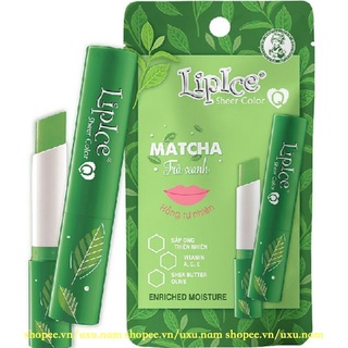 Son Dưỡng Có Màu 2.4G Lipice Sheer Color Q Matcha Hồng Tự Nhiên
