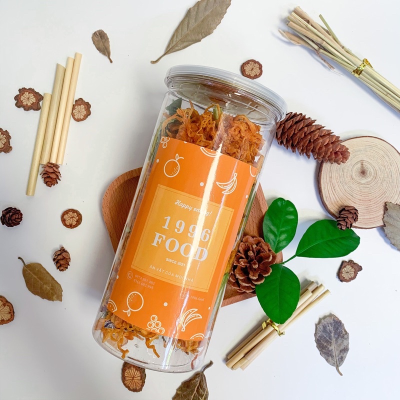 Khô gà lá chanh 300g 1996 Food đồ ăn vặt Hà Nội vừa ngon vừa rẻ