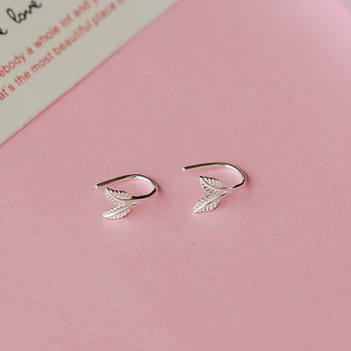 Bông Tai Hình Chiếc Lá Dễ Thương Xinh Xắn Cho Nữ A316