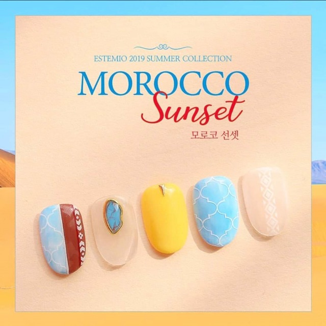 💚Chính hãng-Freeship💚 [Tách set] Sơn gel Estemio nail tách set trong collection summer 2019 - Morocco sunset [lẻ 1 chai]