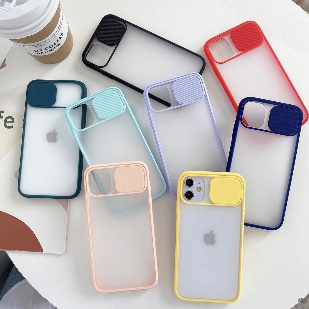 Transparent Frosting Protective Cover For Push Pull Lens iPhone 12 mini 12 12 Pro 12 Pro Max 11 11 Pro 11 Pro Max