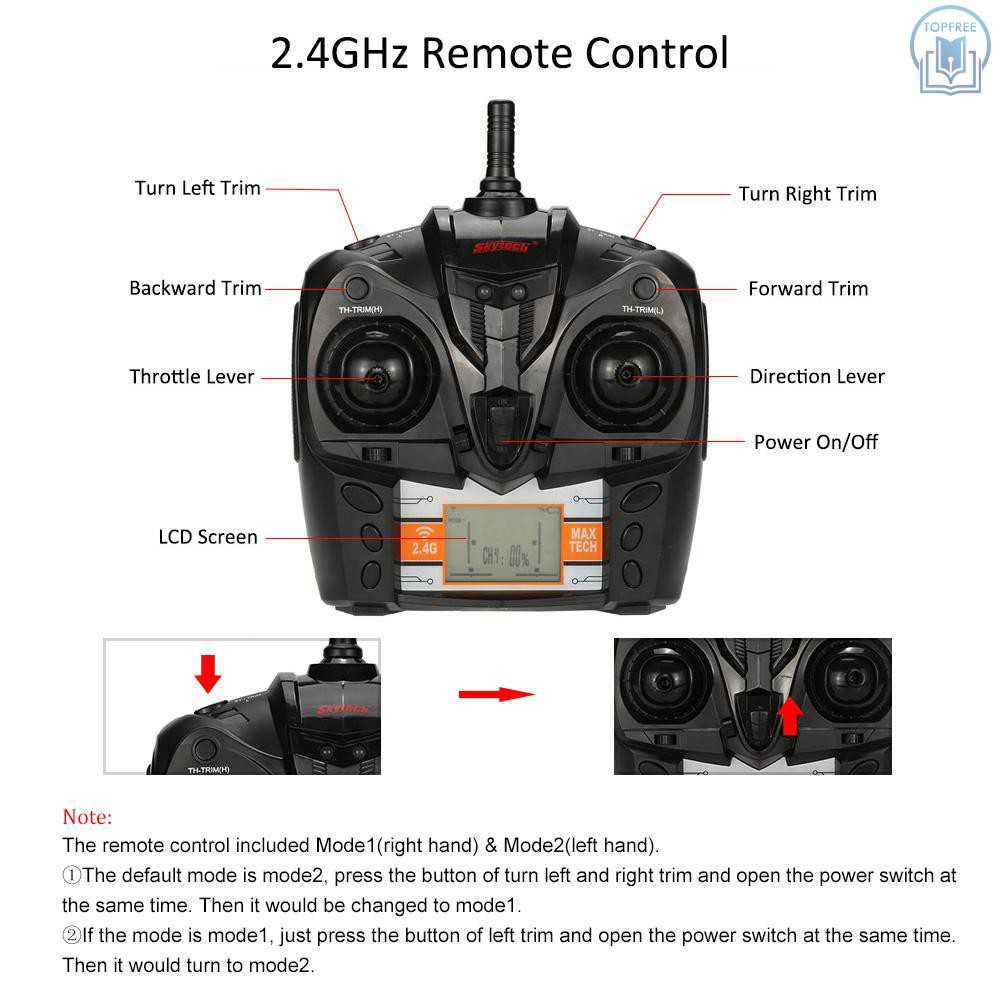 Bộ Tàu Điều Khiển Từ Xa Skytech H100 2.4g 180 Độ 20km/h Kèm Phụ Kiện