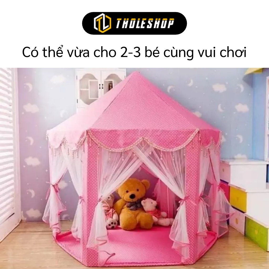 Lều Cho Bé - Lều Công Chúa Phong Cách Hàn Quốc Kiểu Dáng Lục Giác - Ngôi Nhà Hoàng Tử Cho Trẻ 4010